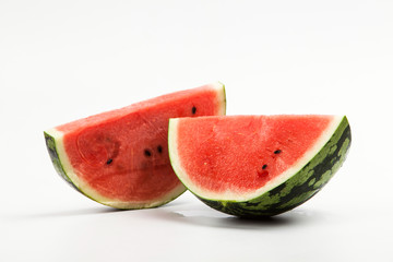 Sliced Watermelon isolated on a white