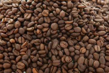 Coffee beans background