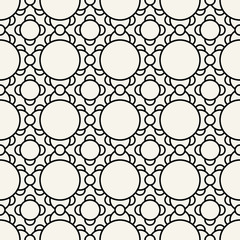 Abstract geometric black and white deco art ornament pattern background