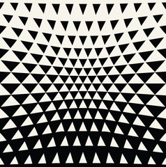 Abstract geometric hipster fashion design print halftone triangle pattern
