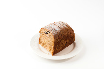Wholemeal bread on a plate