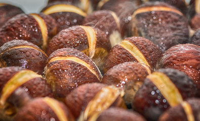 Grilled chestnuts