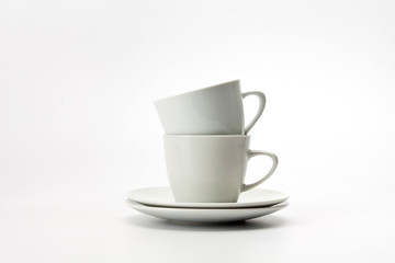 Coffee cup isolated on a white 