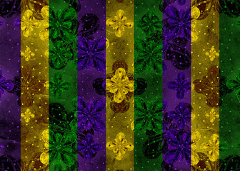 Colorful Dark Ornate Stripes Background © DFLC