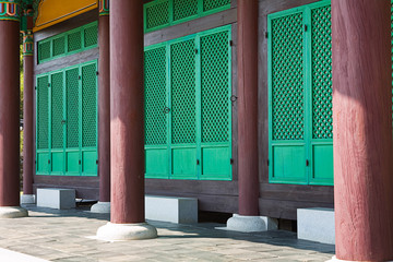 Columns in Gyeongju Palace, Korea