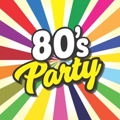 80's party label