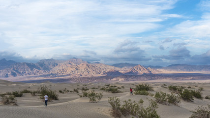 Sand dunes in death valley