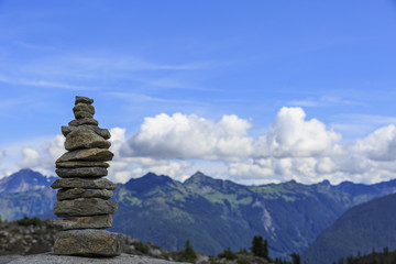 Stone Stack at Artist Point in Washington State