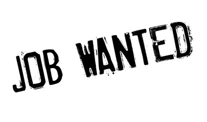 Job Wanted rubber stamp