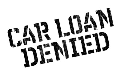 Car Loan Denied rubber stamp. Grunge design with dust scratches. Effects can be easily removed for a clean, crisp look. Color is easily changed.