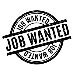 Job Wanted rubber stamp