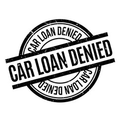 Car Loan Denied rubber stamp. Grunge design with dust scratches. Effects can be easily removed for a clean, crisp look. Color is easily changed.
