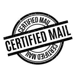 Certified Mail rubber stamp. Grunge design with dust scratches. Effects can be easily removed for a clean, crisp look. Color is easily changed.