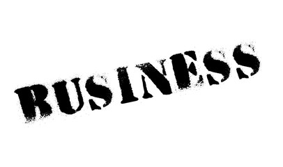 Business rubber stamp. Grunge design with dust scratches. Effects can be easily removed for a clean, crisp look. Color is easily changed.