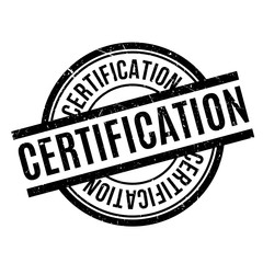Certification rubber stamp. Grunge design with dust scratches. Effects can be easily removed for a clean, crisp look. Color is easily changed.