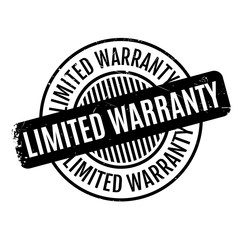 Limited Warranty rubber stamp