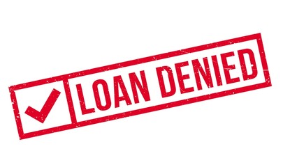 Fototapeta premium Loan Denied rubber stamp