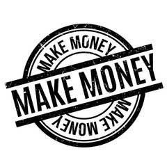 Make Money rubber stamp