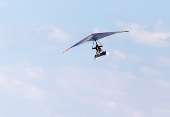 Fototapeta na wymiar Glider plane in the sky