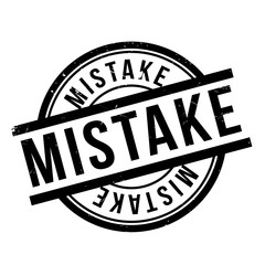 Mistake rubber stamp