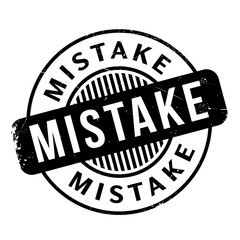 Mistake rubber stamp