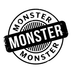 Monster rubber stamp
