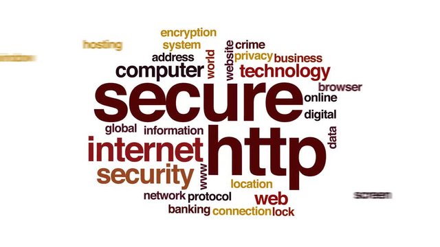 Secure HTTP animated word cloud.