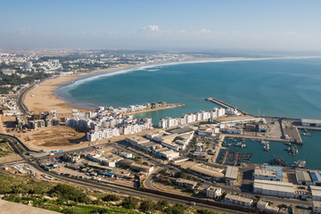 Obraz premium Coastline Agadir, Morocco