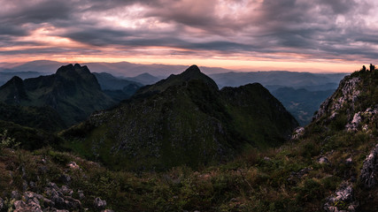 Panorama of mountain that call doiluang chiangdao