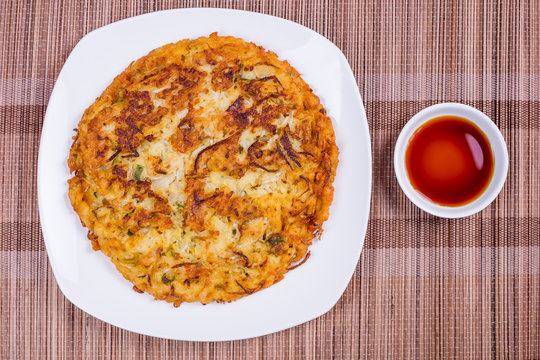 Mung Bean Pancake ( Nokdu-jeon ) - Korea Food