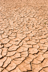 Desert with dried out mud at Tarhjijt, Morocco