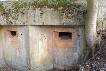 old ruined bunker