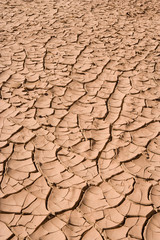 Desert with dried out mud at Tarhjijt, Morocco