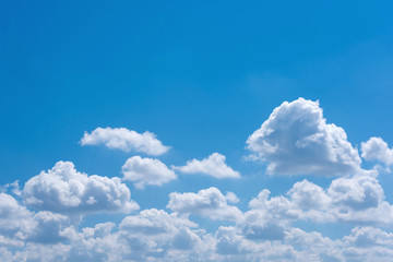 Beautiful white cloud with blue sky