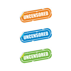 Uncensored Sticker Labels