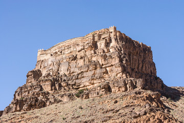 Fototapeta na wymiar Old castle at Amtoudi Id Aïsa, Morocco
