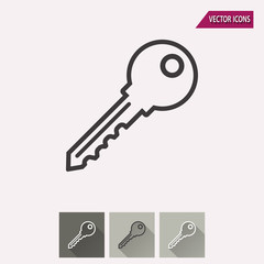 Key - vector icon.