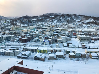 Fototapeta premium Otaru city view,Hokkaido Japan