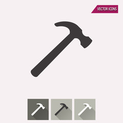 Hammer - vector icon.