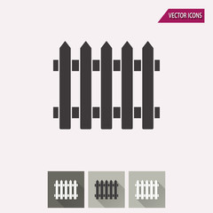 Fence - vector icon.