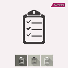 Clipboard - vector icon.
