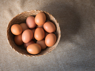 Egg in basket