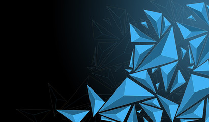 Blue polygon