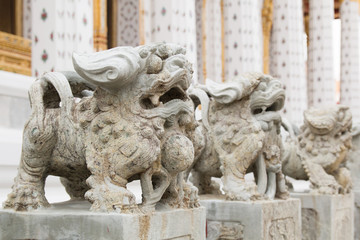 stone sculpture at the Buddhist temple