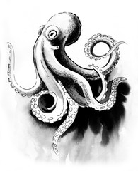 Sketch of an octopus © berdsigns