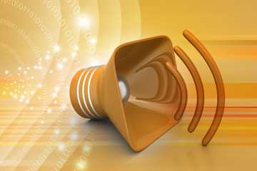 Fototapeta premium Public announcement loudspeakers