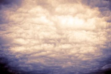 Obraz premium Ominous Grey Storm Clouds Filtered