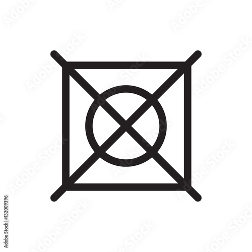 "no dry cleaning icon illustration" Stock image and royaltyfree vector
