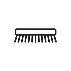 clean brush icon illustration
