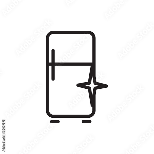 "clean fridge icon illustration" Stock image and royaltyfree vector